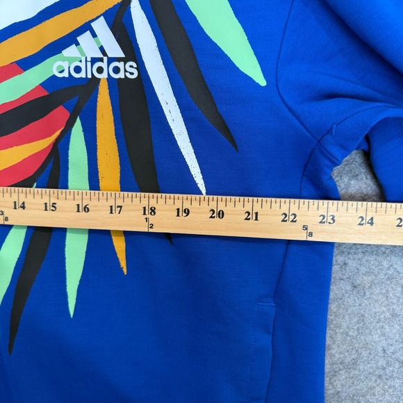 Adidas x Farm Rio Toucan Hoodie Track Jacket Womens XL Graphic Tropical Terry - Picture 7 of 12